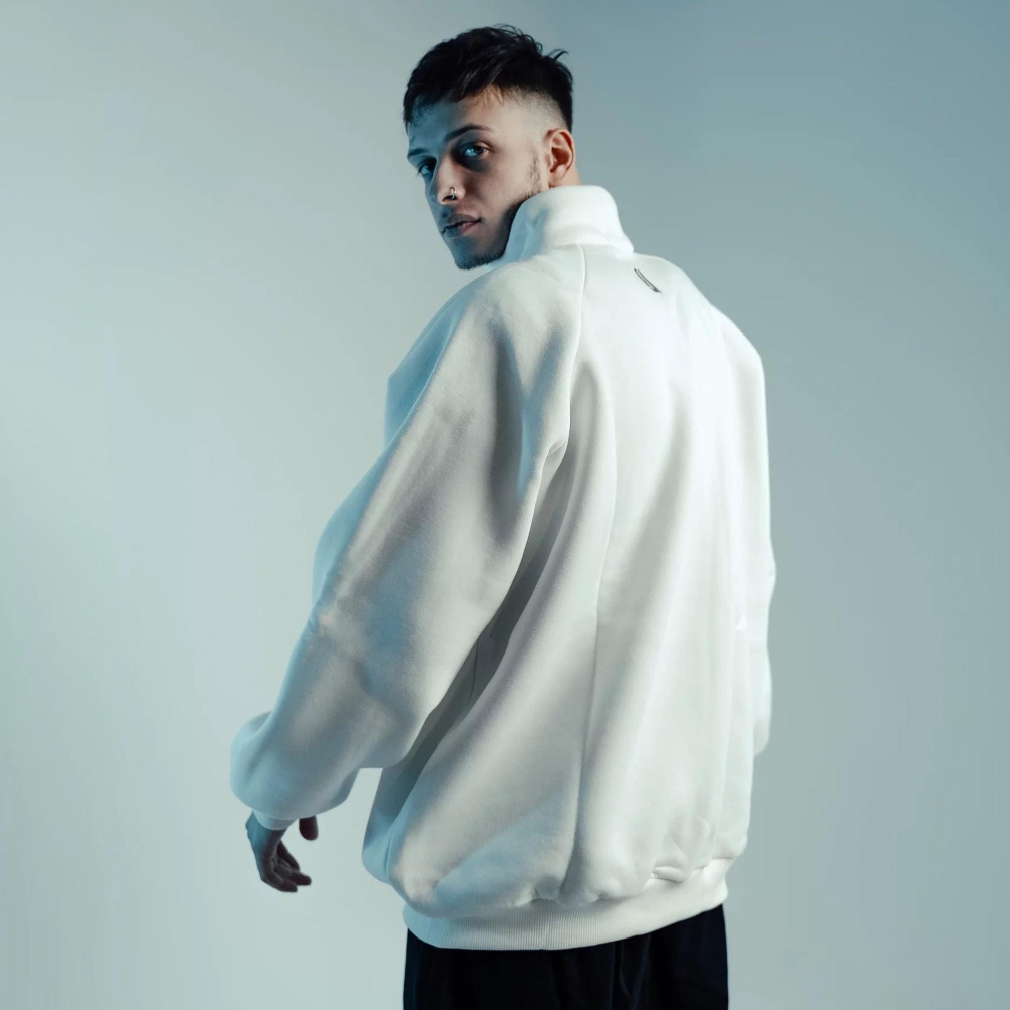 Oversized Quarter Zip Fleece Sweatshirt In 4 Colors: