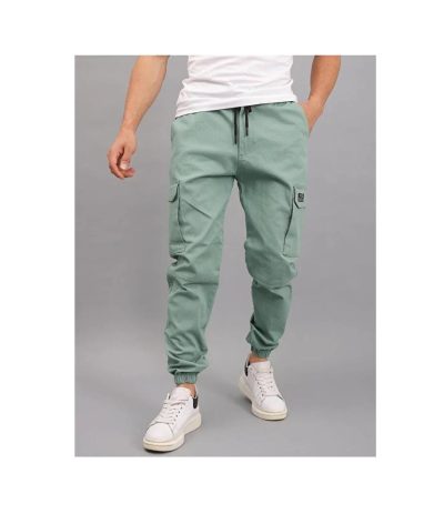 Men's Cotton Cargo Pants: Relaxed Fit Tactical Joggers