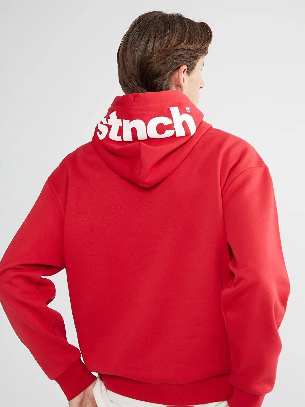 Oversized Hooded Sweatshirt Warm 3 Thread Cotton Casual